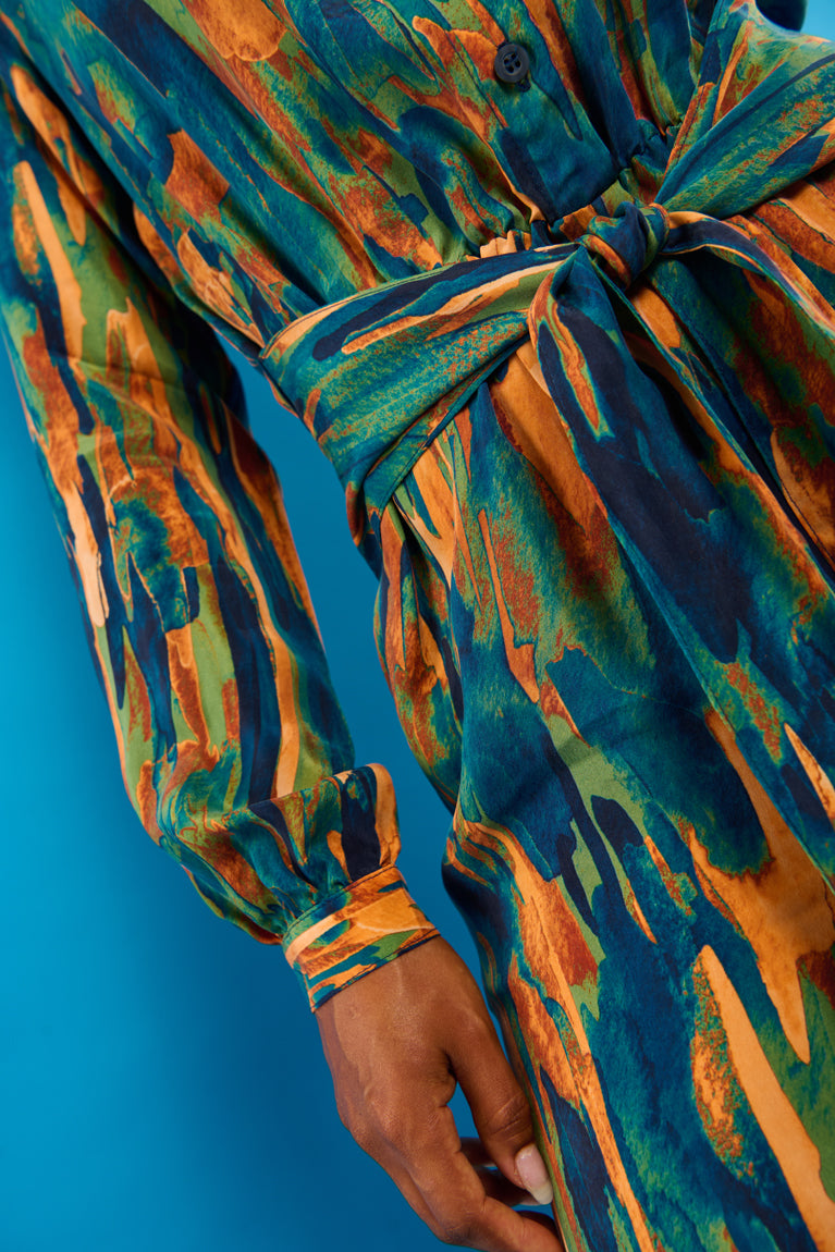 Froks Carla Sleeve Long Body Dragt / Golden fall bark