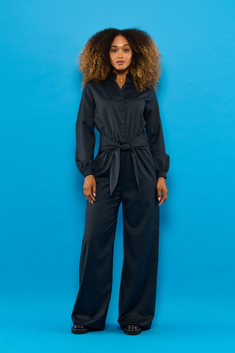 Froks Carla Sleeve Long Body Dragt / Midnight blue (wool)