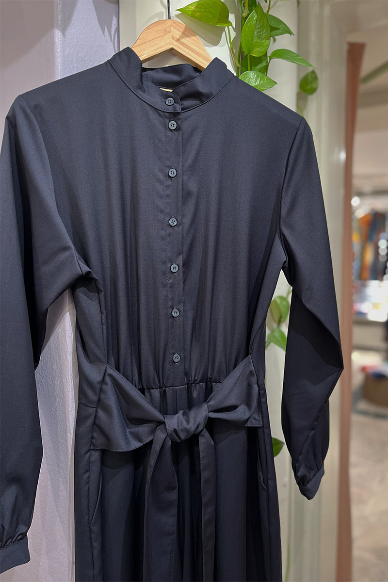 Froks Carla Sleeve Long Body Dragt / Midnight blue (wool)