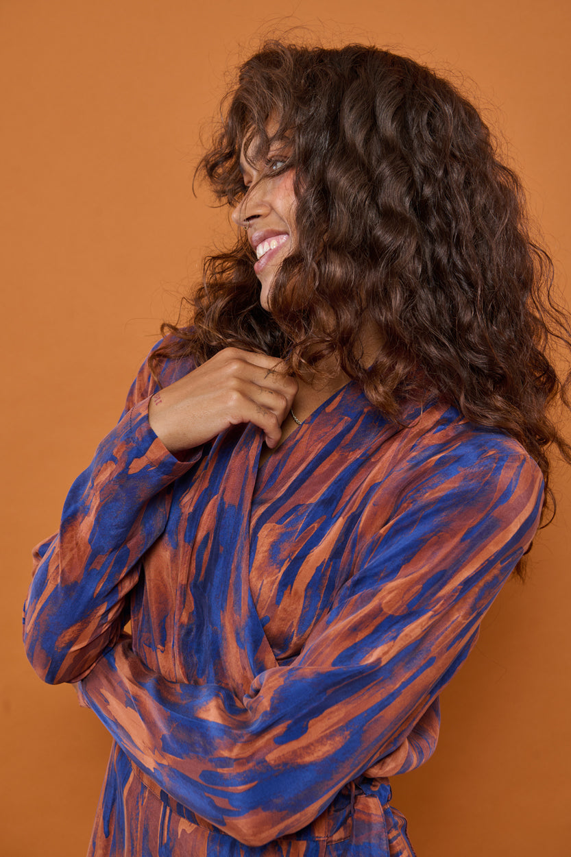 Froks Carmen Kjole / Faded golden brown