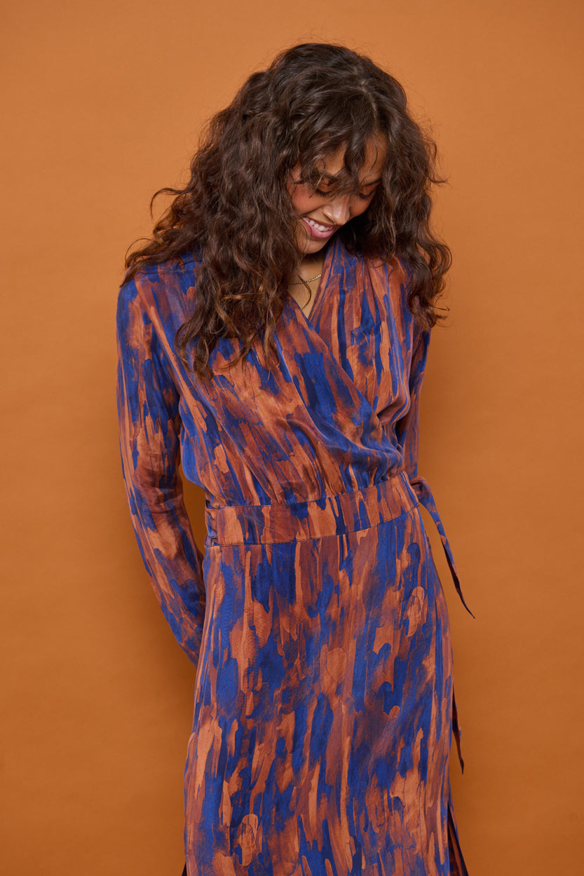 Froks Carmen Kjole / Faded golden brown
