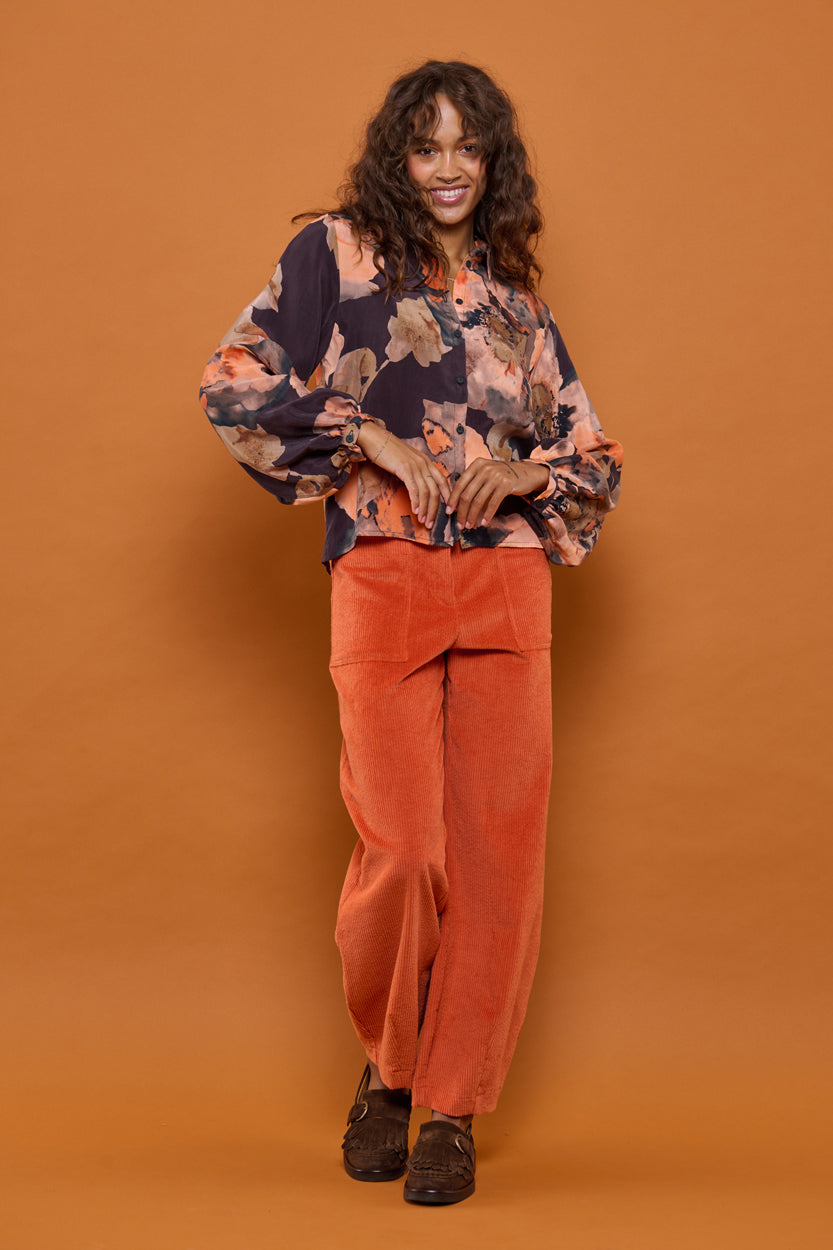 Froks Eline Skjorte / Splash of earth tones & Flowers
