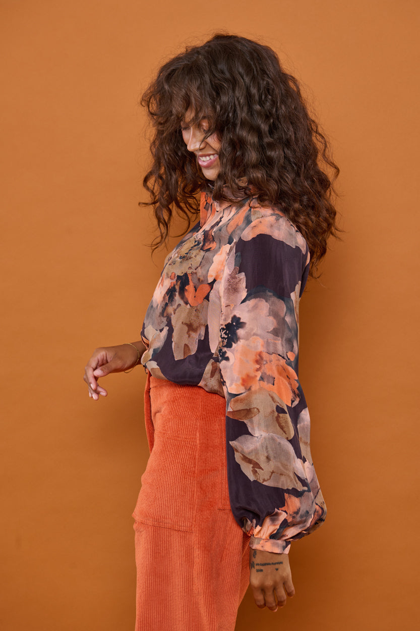 Froks Eline Skjorte / Splash of earth tones & Flowers