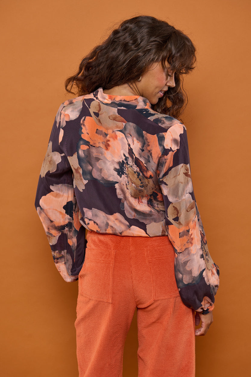 Froks Eline Skjorte / Splash of earth tones & Flowers