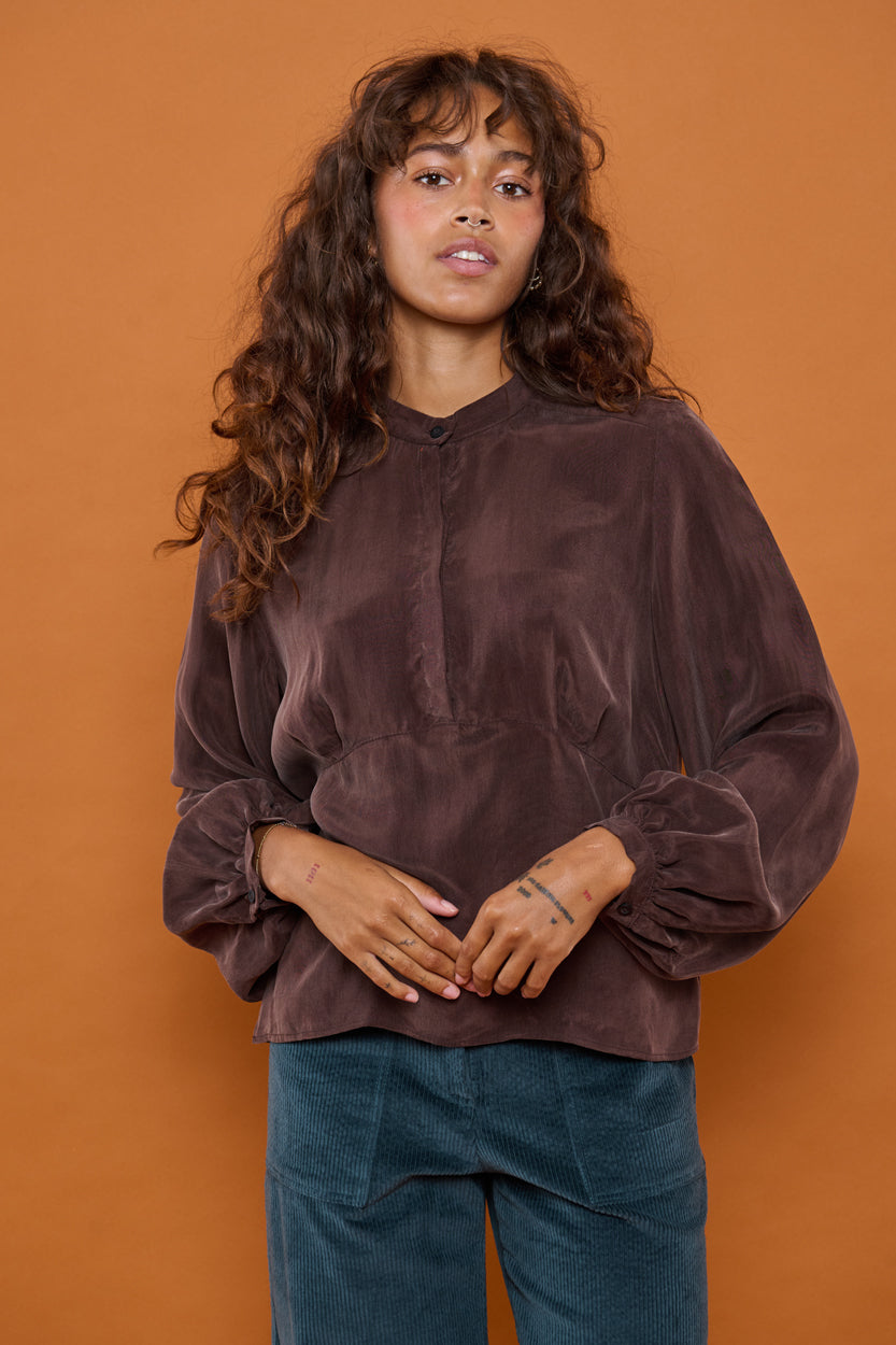 Froks Amelia Tunika Skjorte / Coffee brown