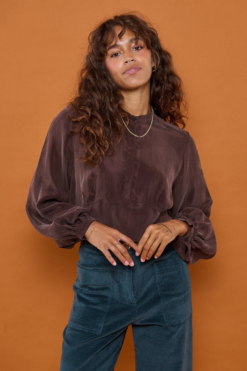 Froks Amelia Tunika Skjorte / Coffee brown