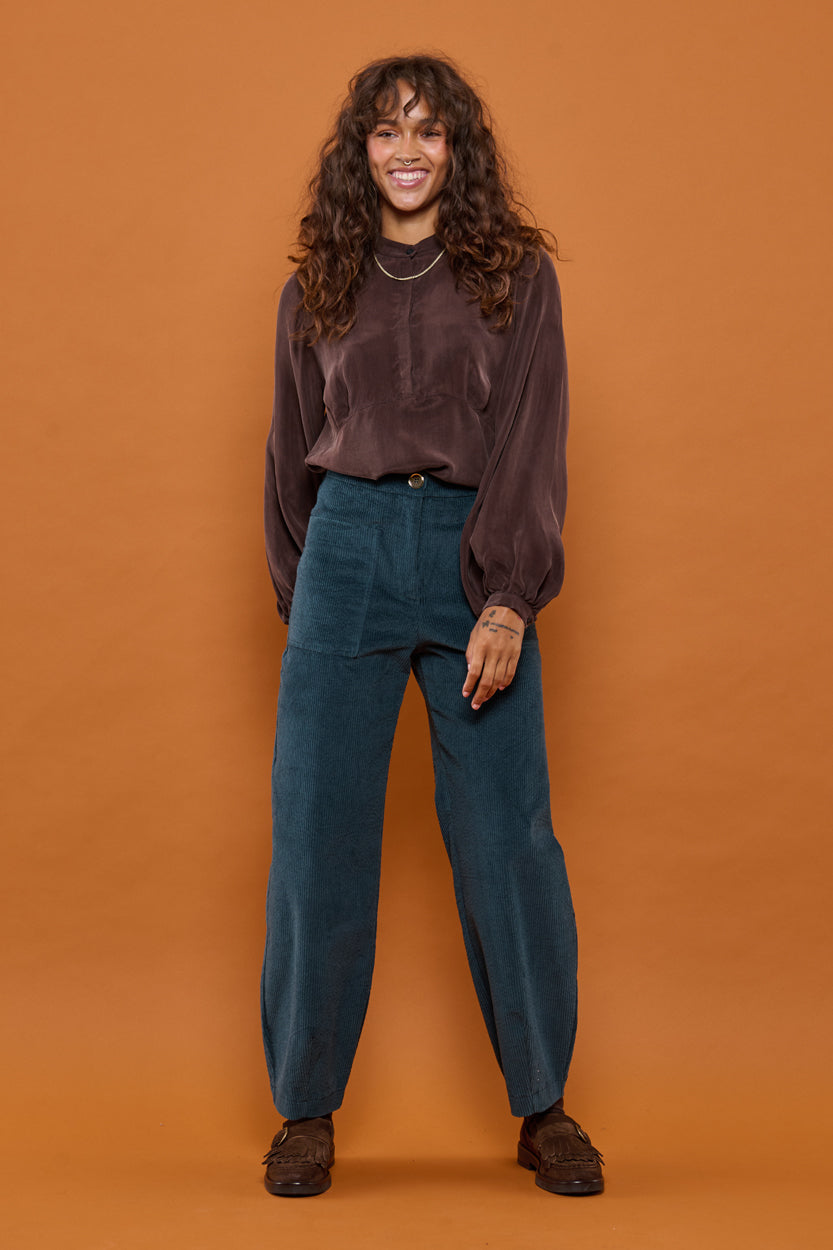 Froks Amelia Tunika Skjorte / Coffee brown