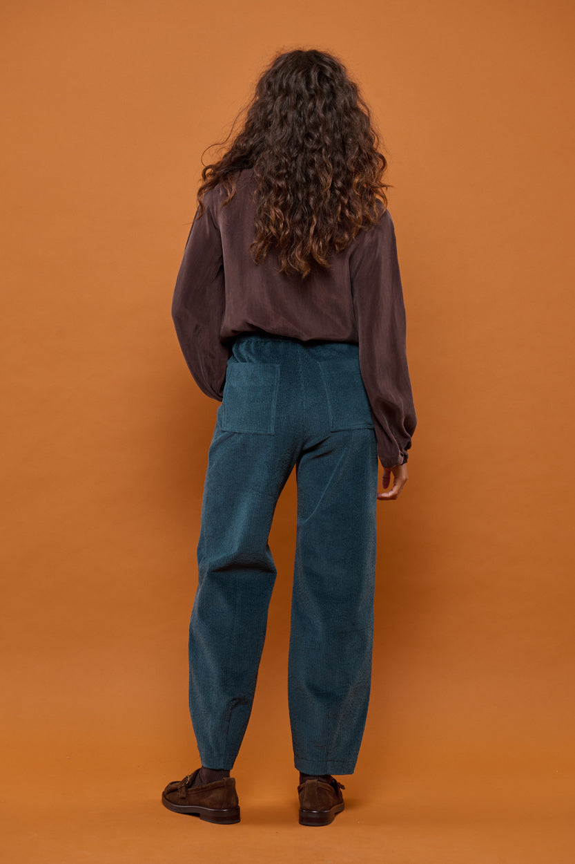 Froks Leia Bukser / Storm green corduroy