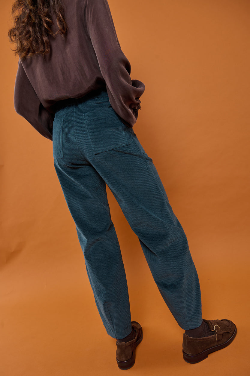 Froks Leia Bukser / Storm green corduroy
