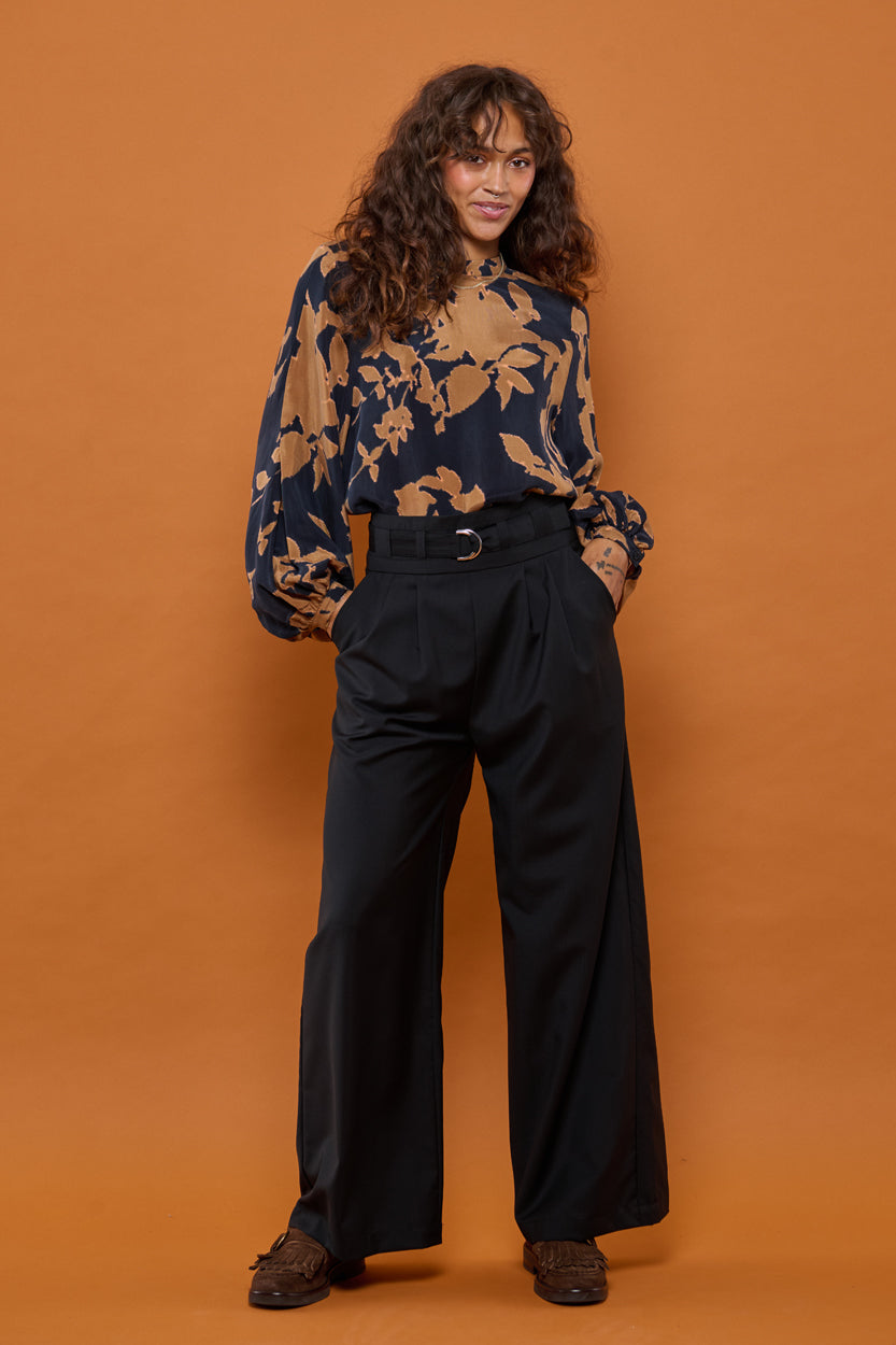 Froks Julie Bukser / Black wool