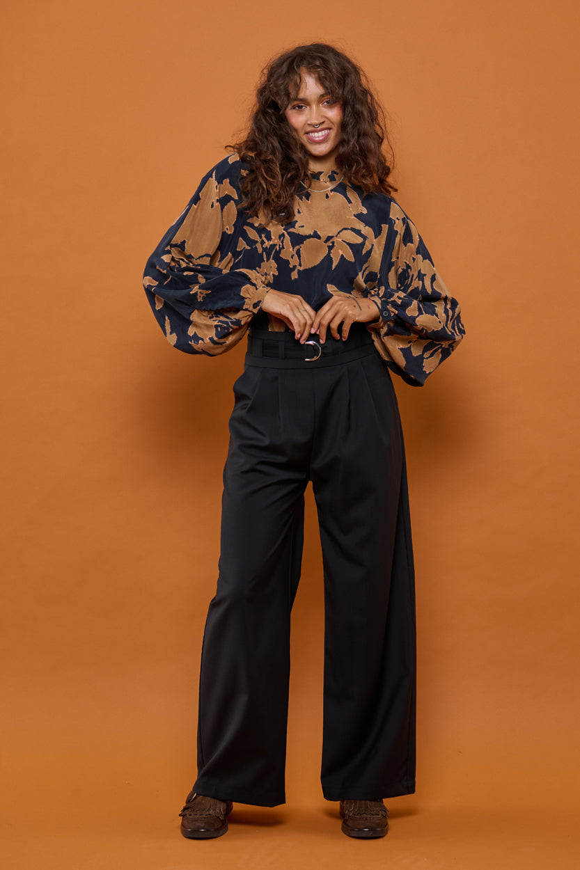 Froks Julie Bukser / Black wool