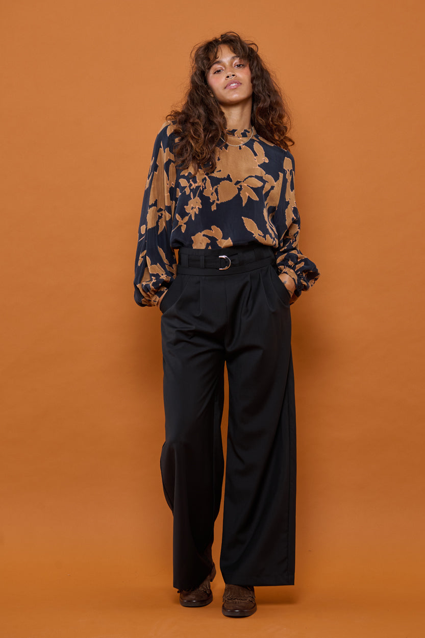 Froks Julie Bukser / Black wool