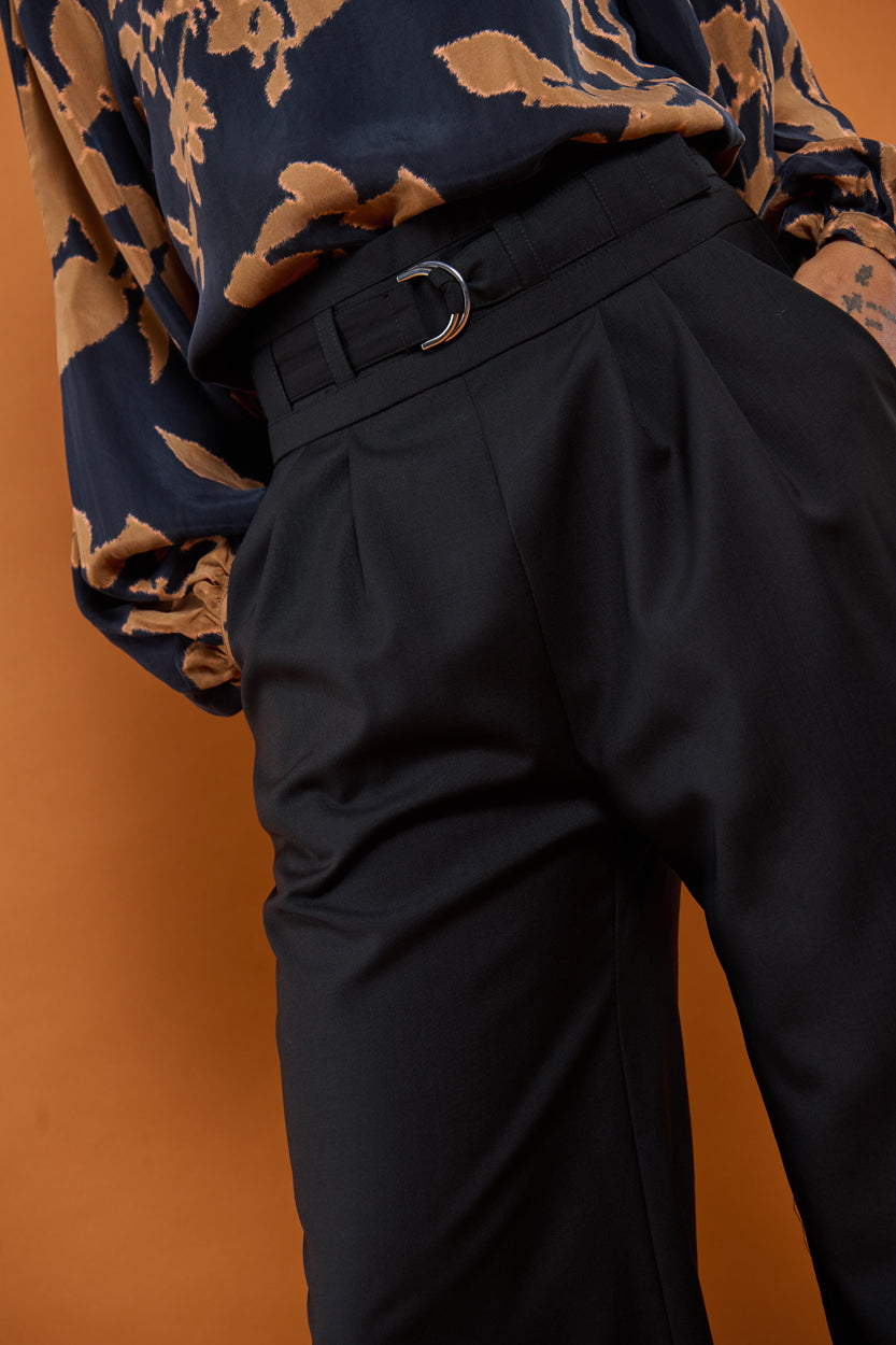 Froks Julie Bukser / Black wool