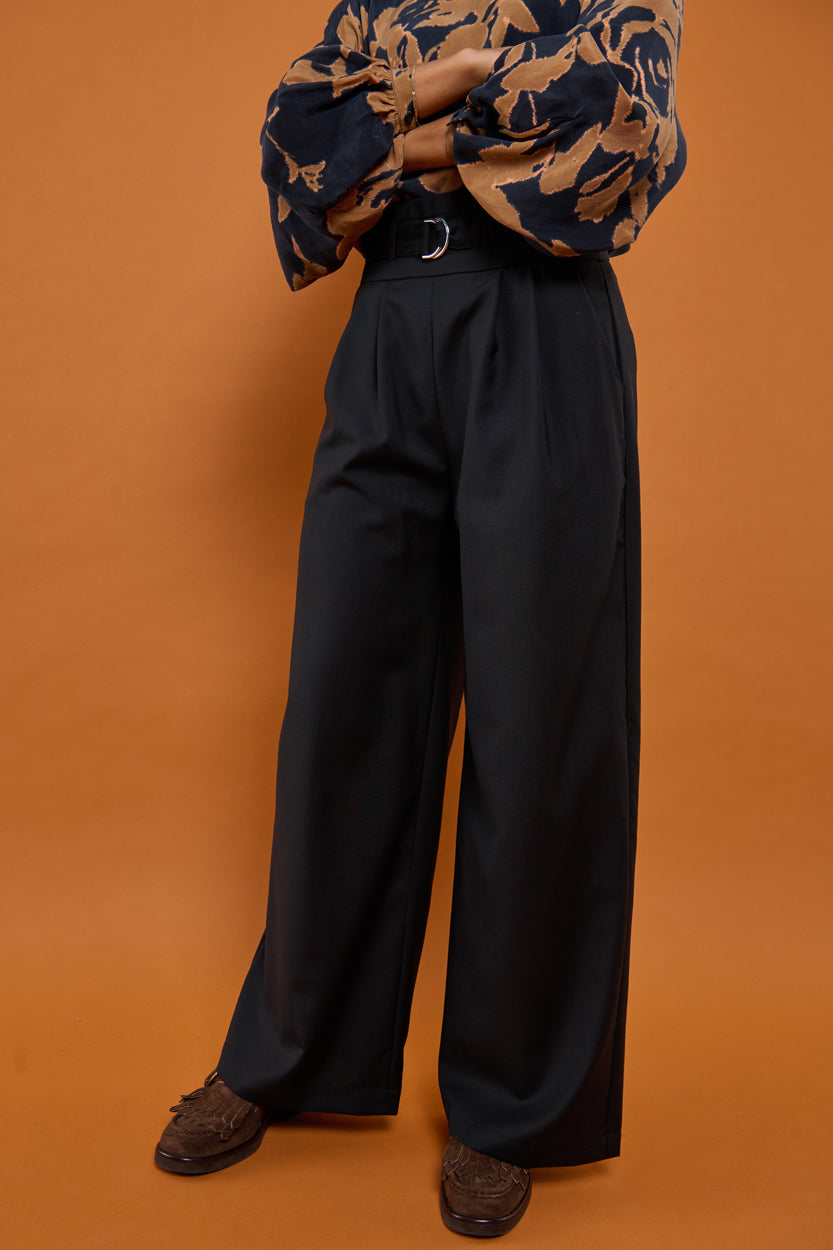 Froks Julie Bukser / Black wool