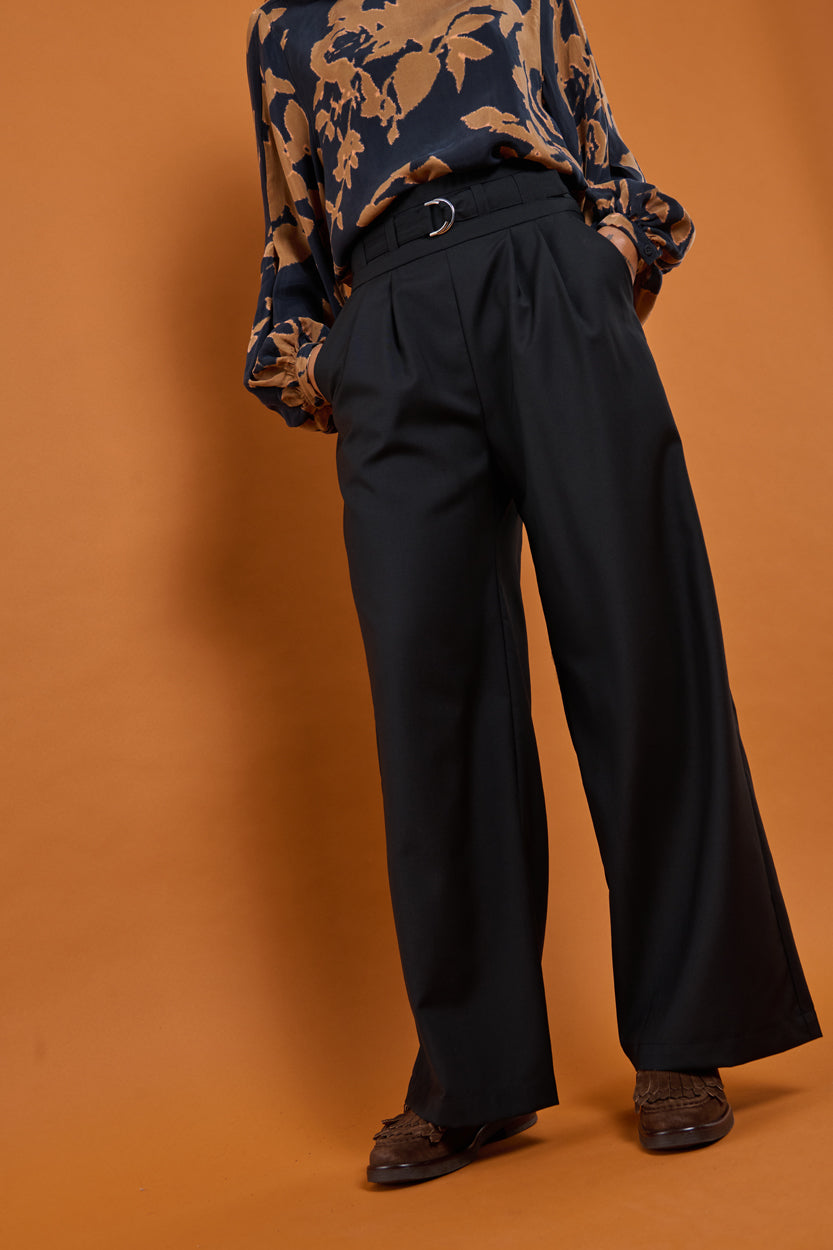 Froks Julie Bukser / Black wool