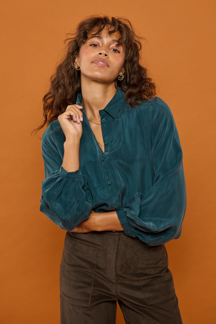 Froks Eline Skjorte / Forest green