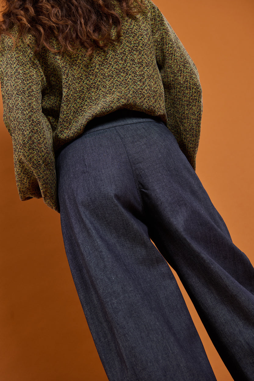 Froks Barrel Bukser / Dark denim blue