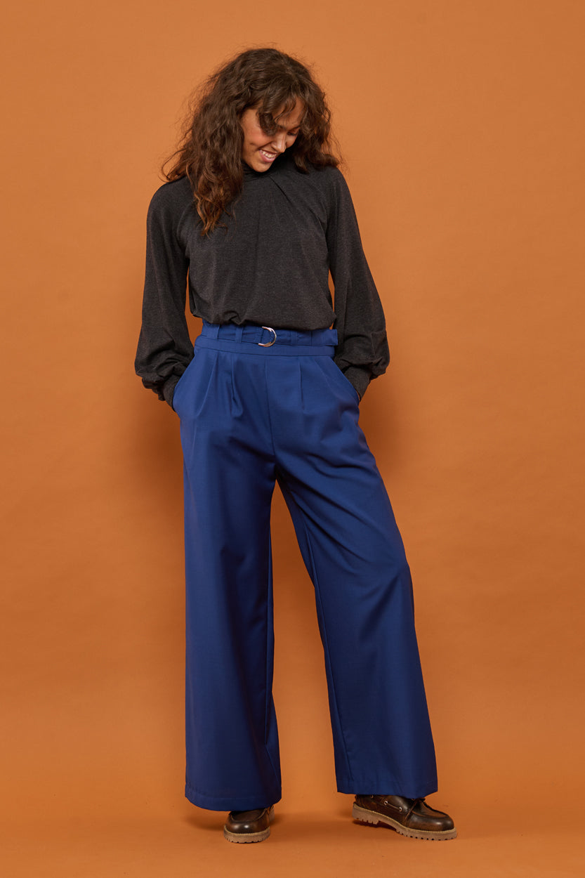 Froks Julie Bukser / True blue wool
