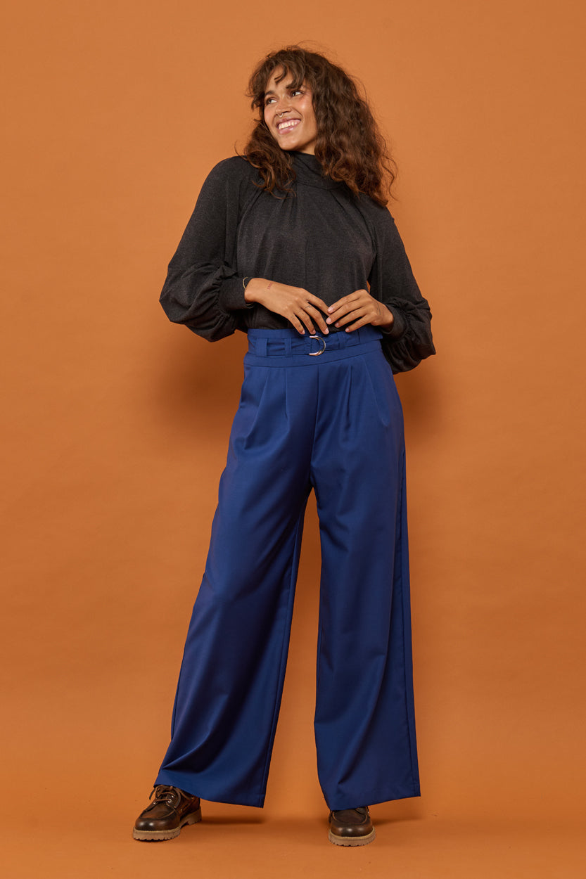 Froks Julie Bukser / True blue wool