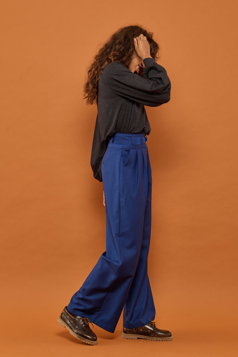 Froks Julie Bukser / True blue wool