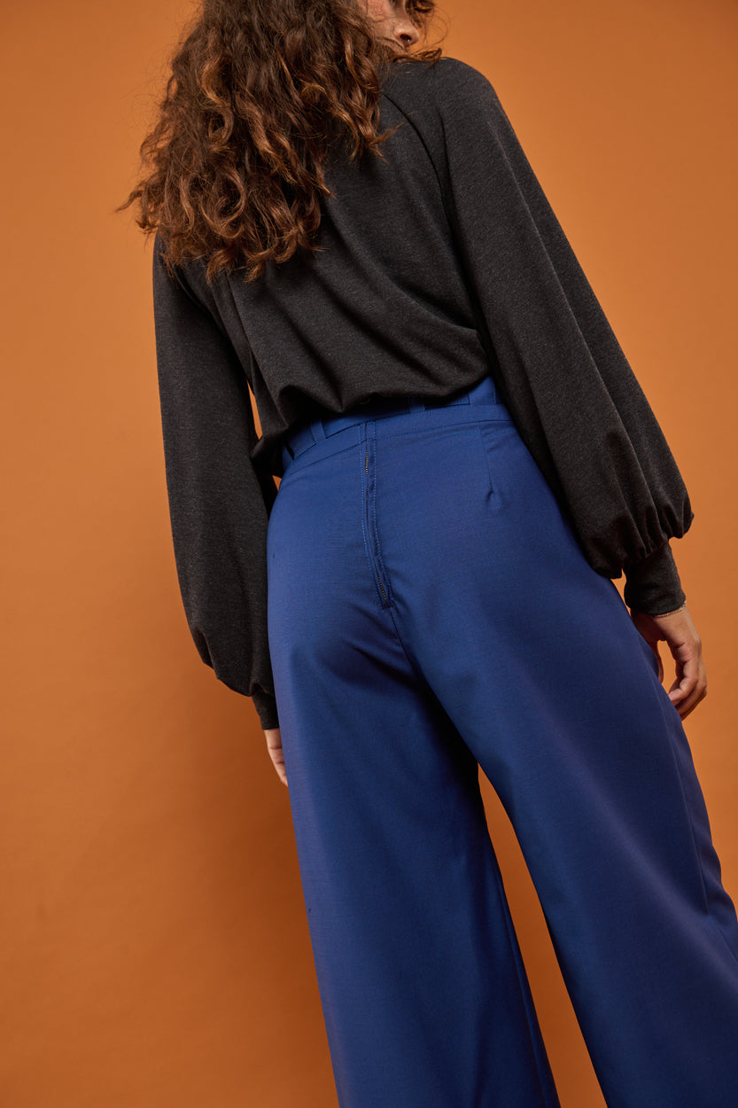 Froks Julie Bukser / True blue wool