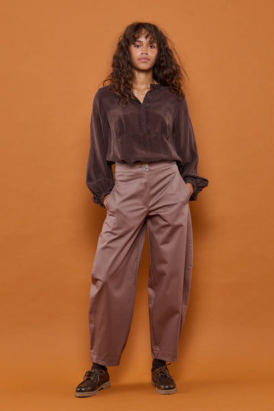 Froks Barrel Bukser / Earth brown