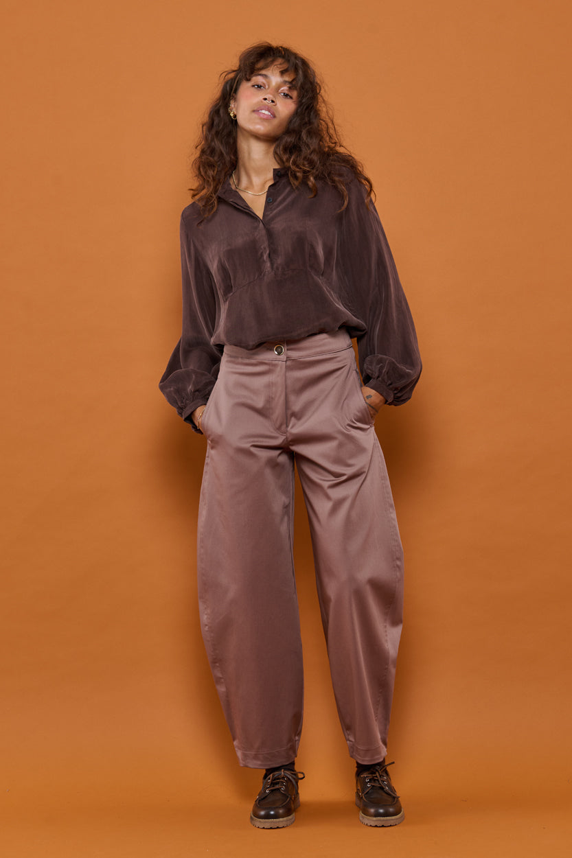 Froks Barrel Bukser / Earth brown