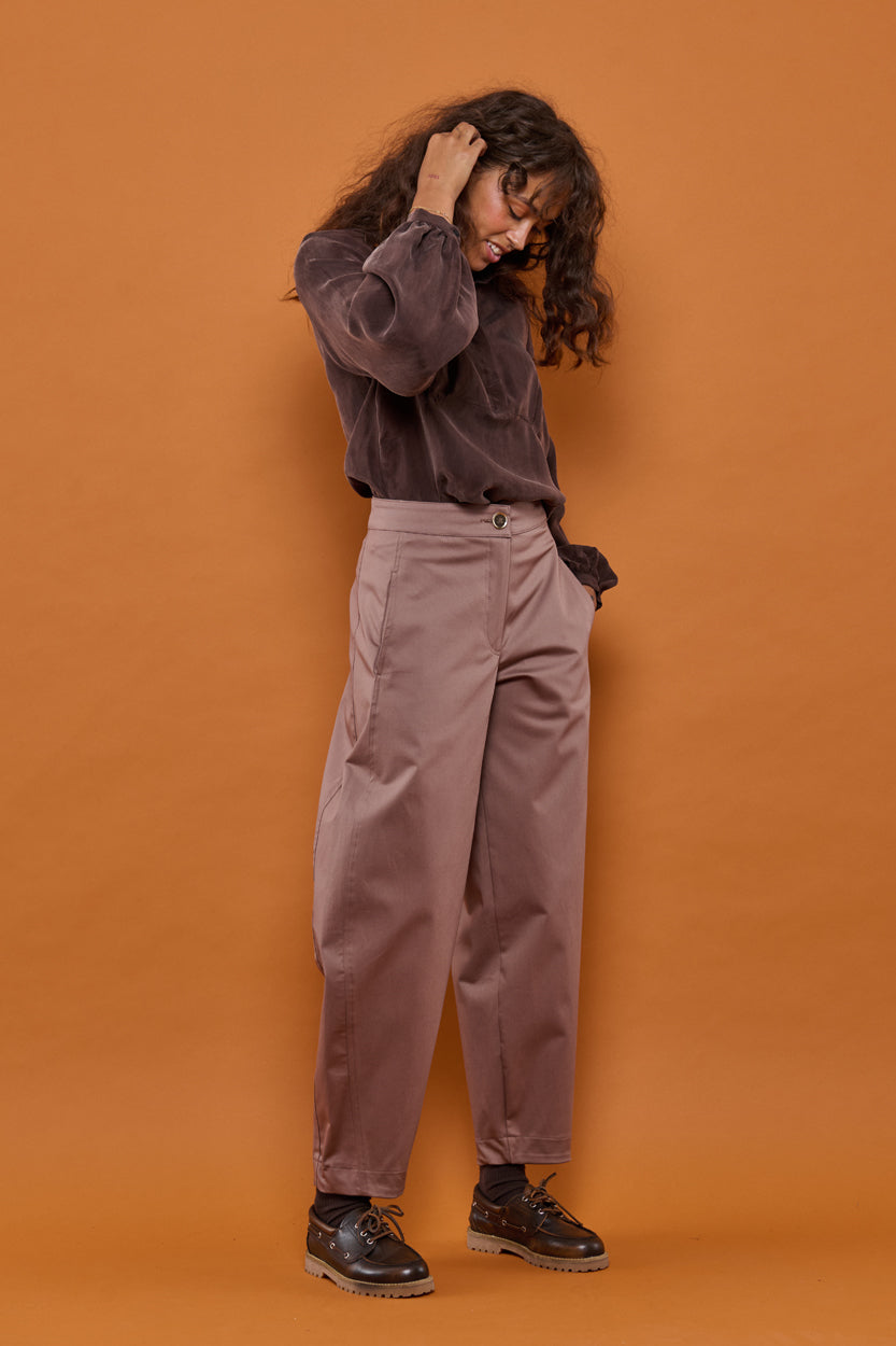 Froks Barrel Bukser / Earth brown