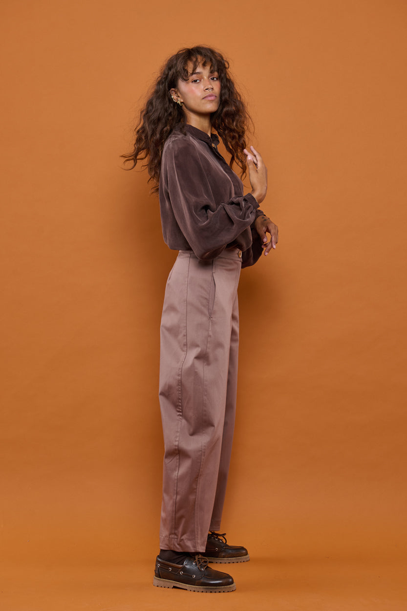 Froks Barrel Bukser / Earth brown