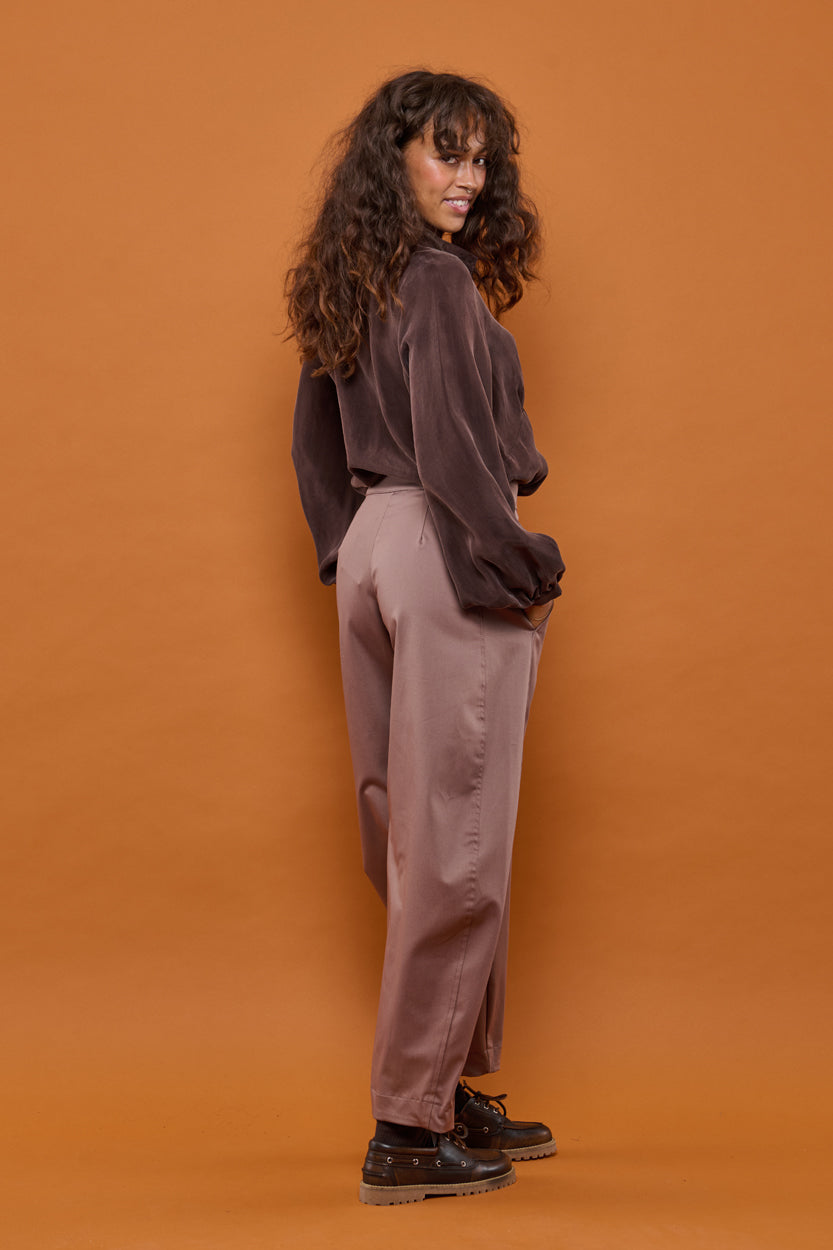 Froks Barrel Bukser / Earth brown