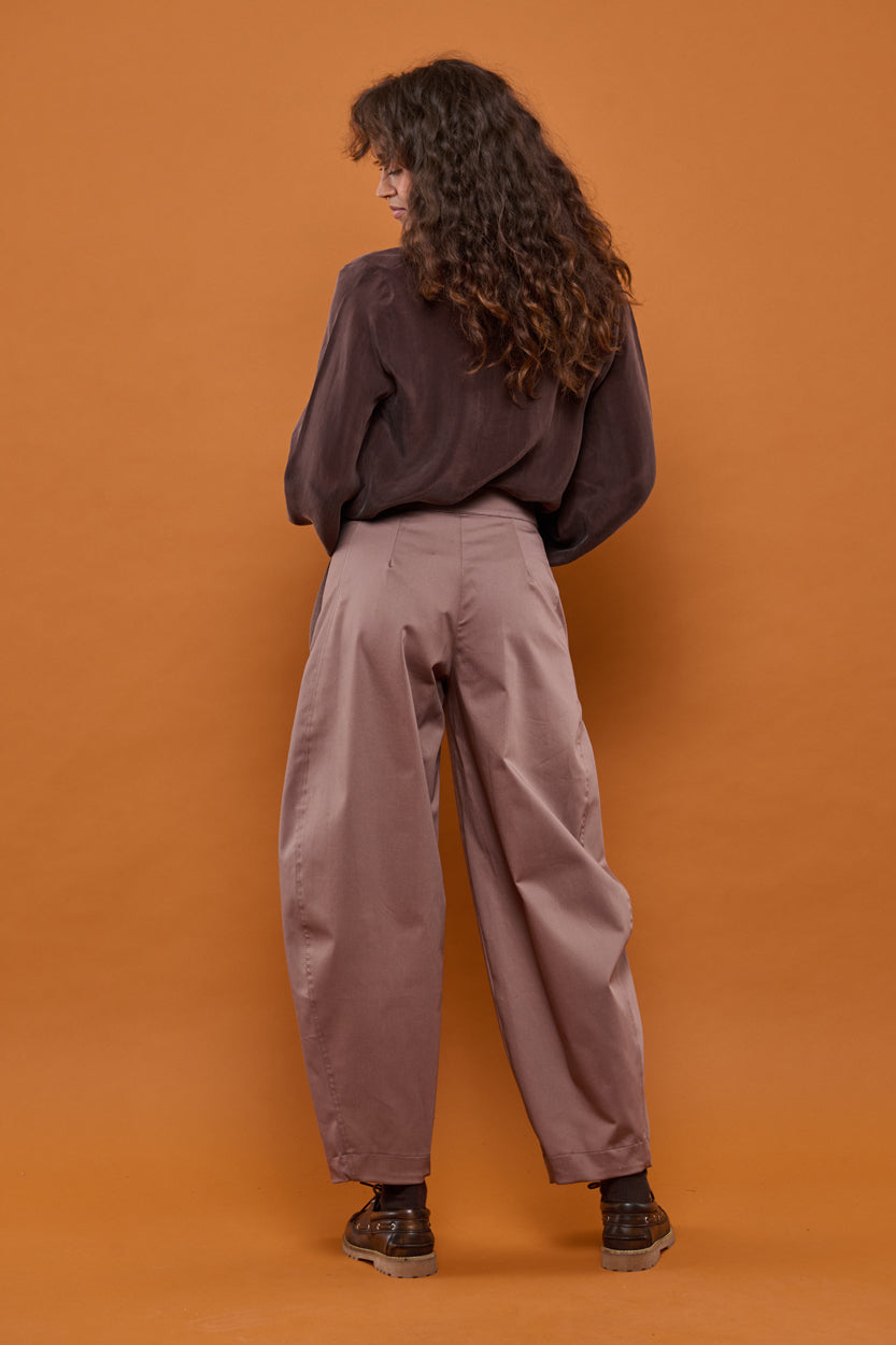Froks Barrel Bukser / Earth brown