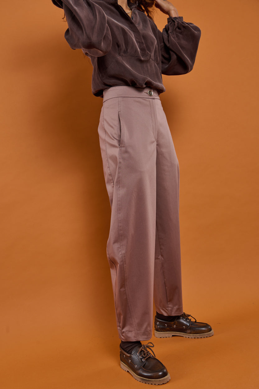 Froks Barrel Bukser / Earth brown