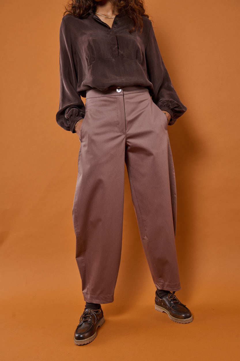 Froks Barrel Bukser / Earth brown