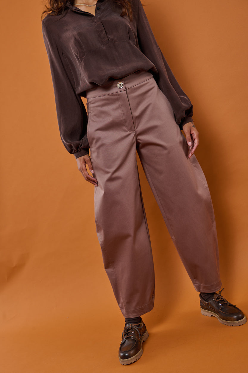 Froks Barrel Bukser / Earth brown