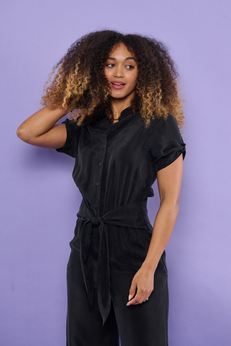 Froks Carla Long Body Dragt / Black