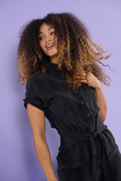 Froks Carla Long Body Dragt / Black