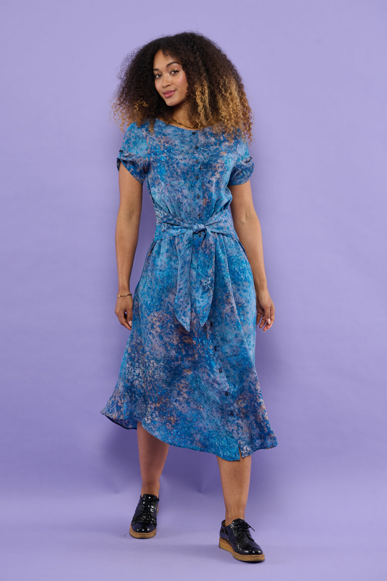 Froks Carla Kjole / Splash of blue