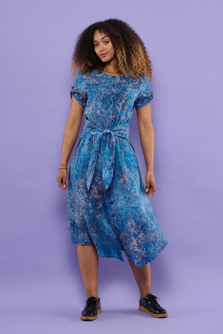 Froks Carla Kjole / Splash of blue