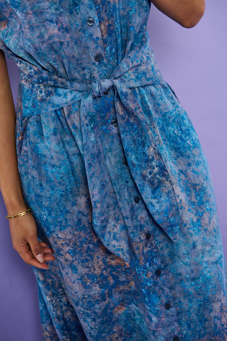 Froks Carla Kjole / Splash of blue