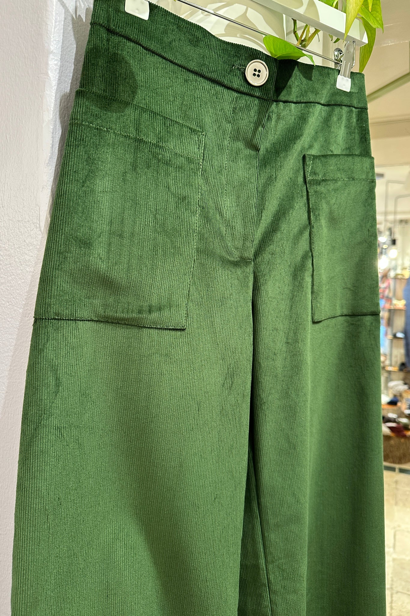 Froks Leia Bukser / Juniper green corduroy