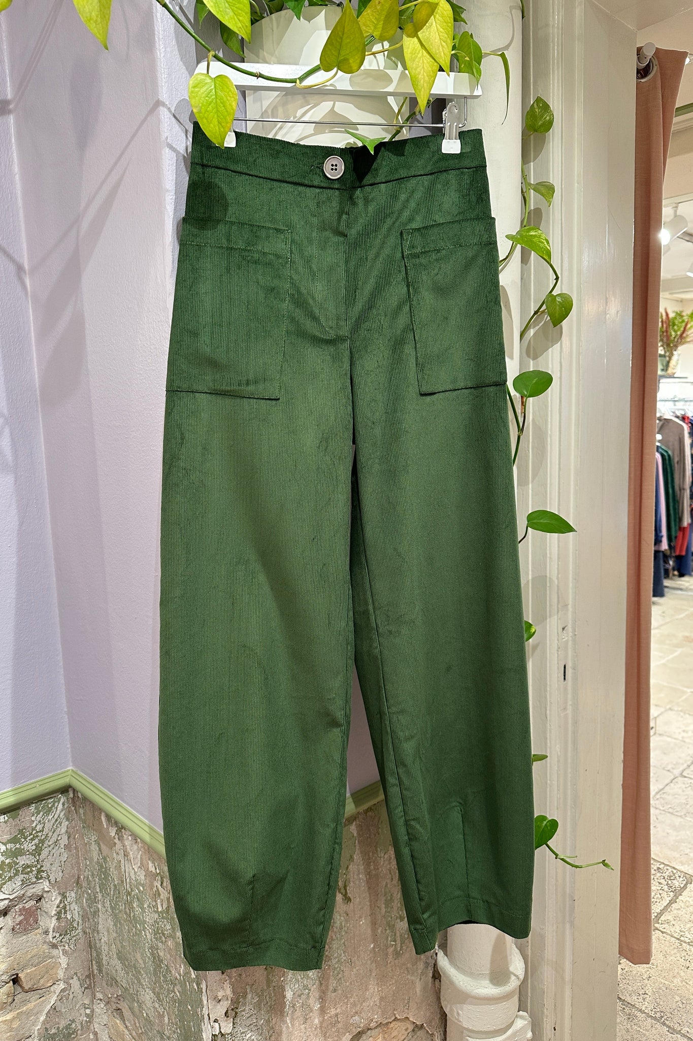 Froks Leia Bukser / Juniper green corduroy