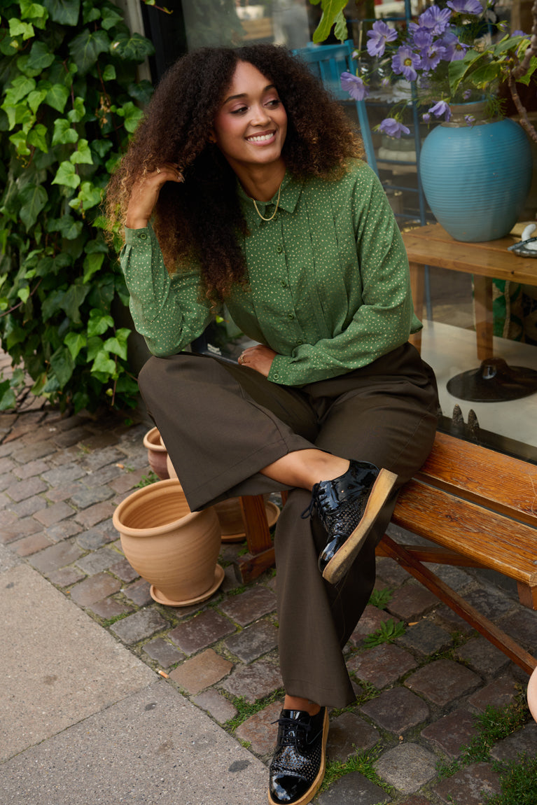 Froks Emilia Bukser / Teak brown wool