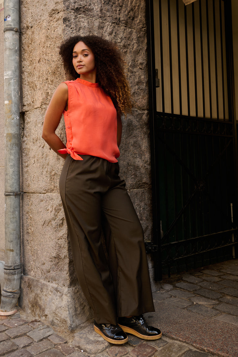 Froks Hope Sommer Skjorte / Hot tigerlily