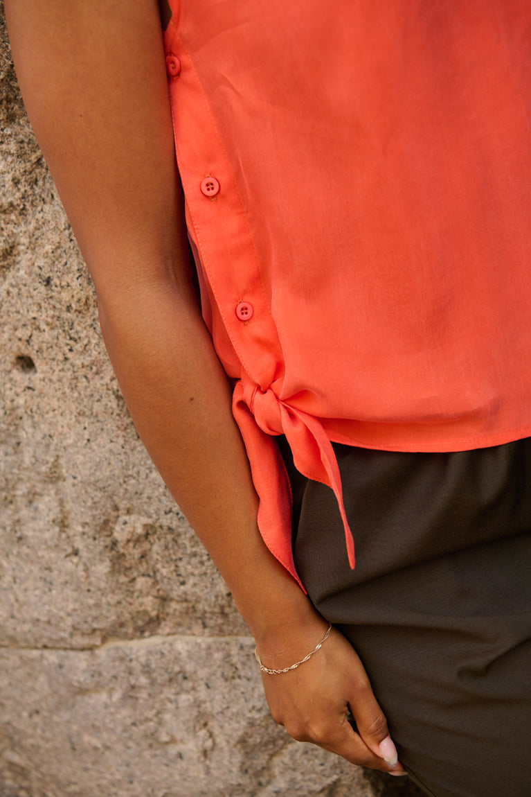 Froks Hope Sommer Skjorte / Hot tigerlily