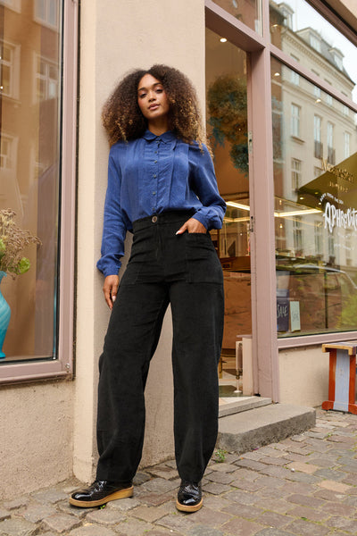 Froks Leia Bukser / Black corduroy