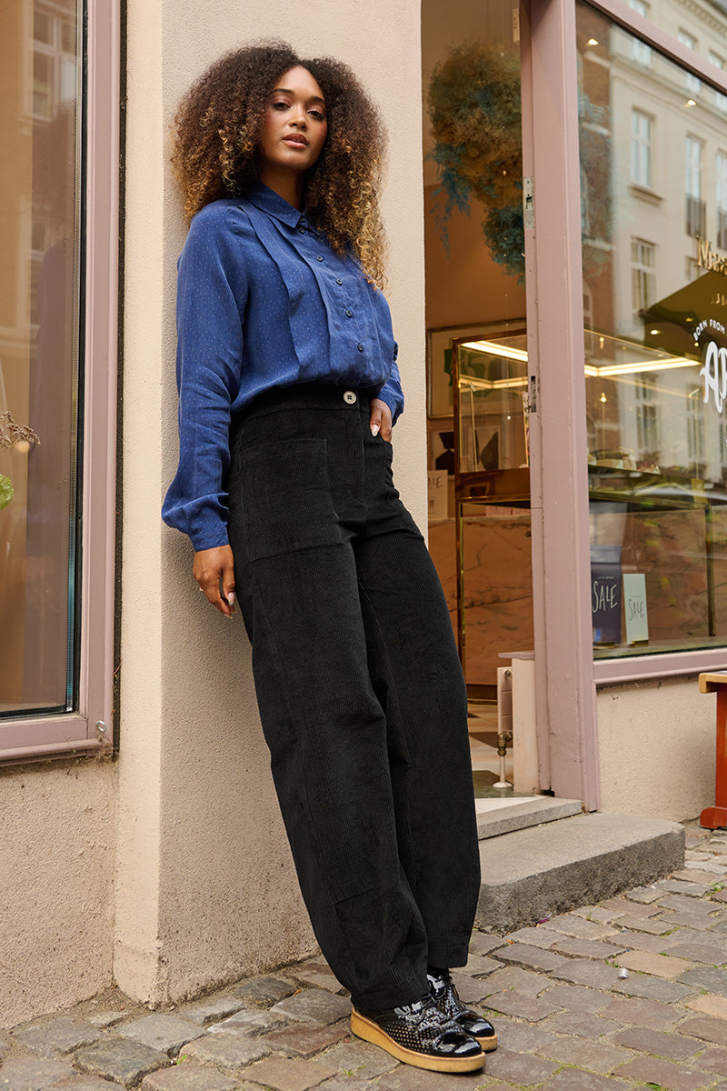 Froks Leia Bukser / Black corduroy