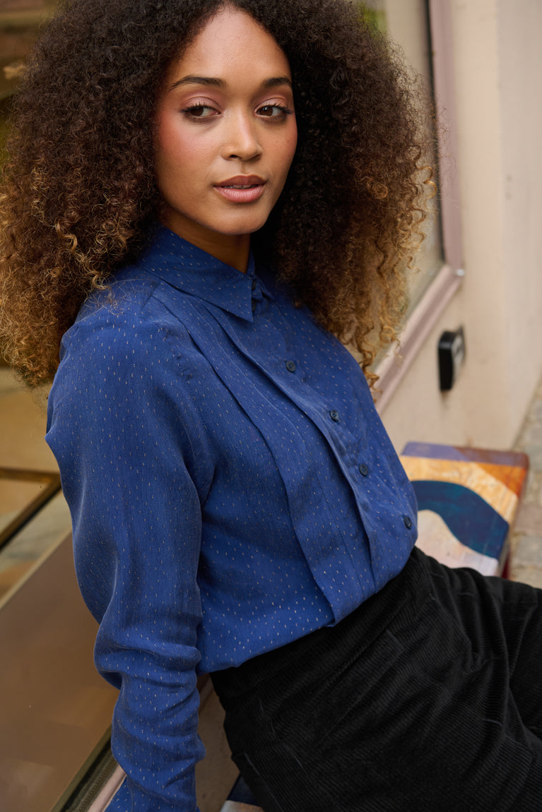 Froks Pen Skjorte / Starry blue night