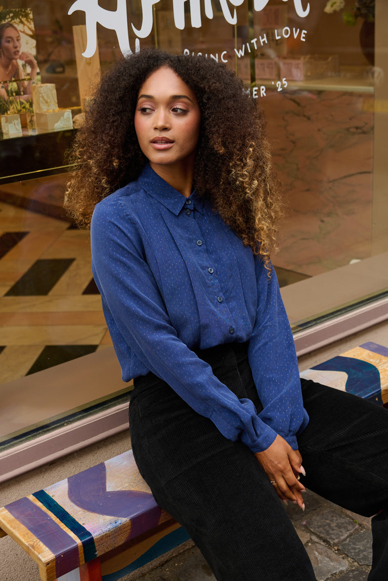 Froks Pen Skjorte / Starry blue night