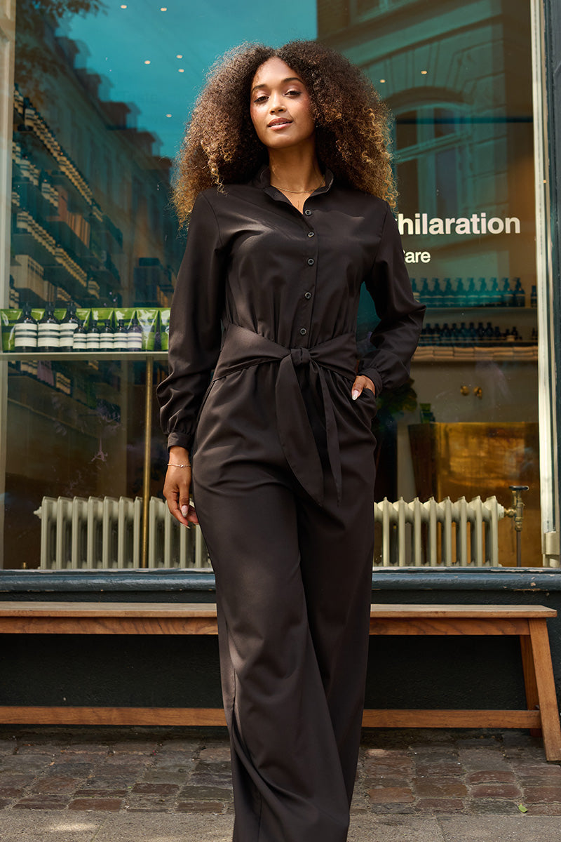 Froks Carla Sleeve Long Body Dragt / Coffee brown wool