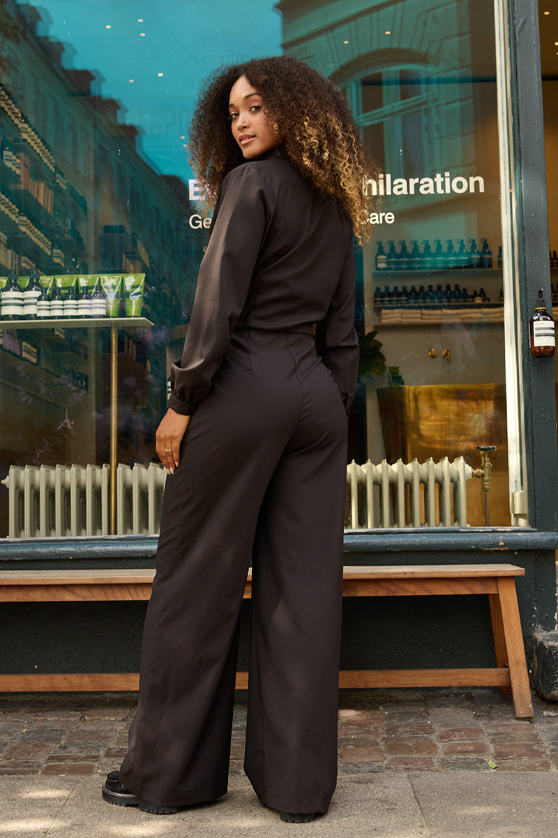 Froks Carla Sleeve Long Body Dragt / Coffee brown wool